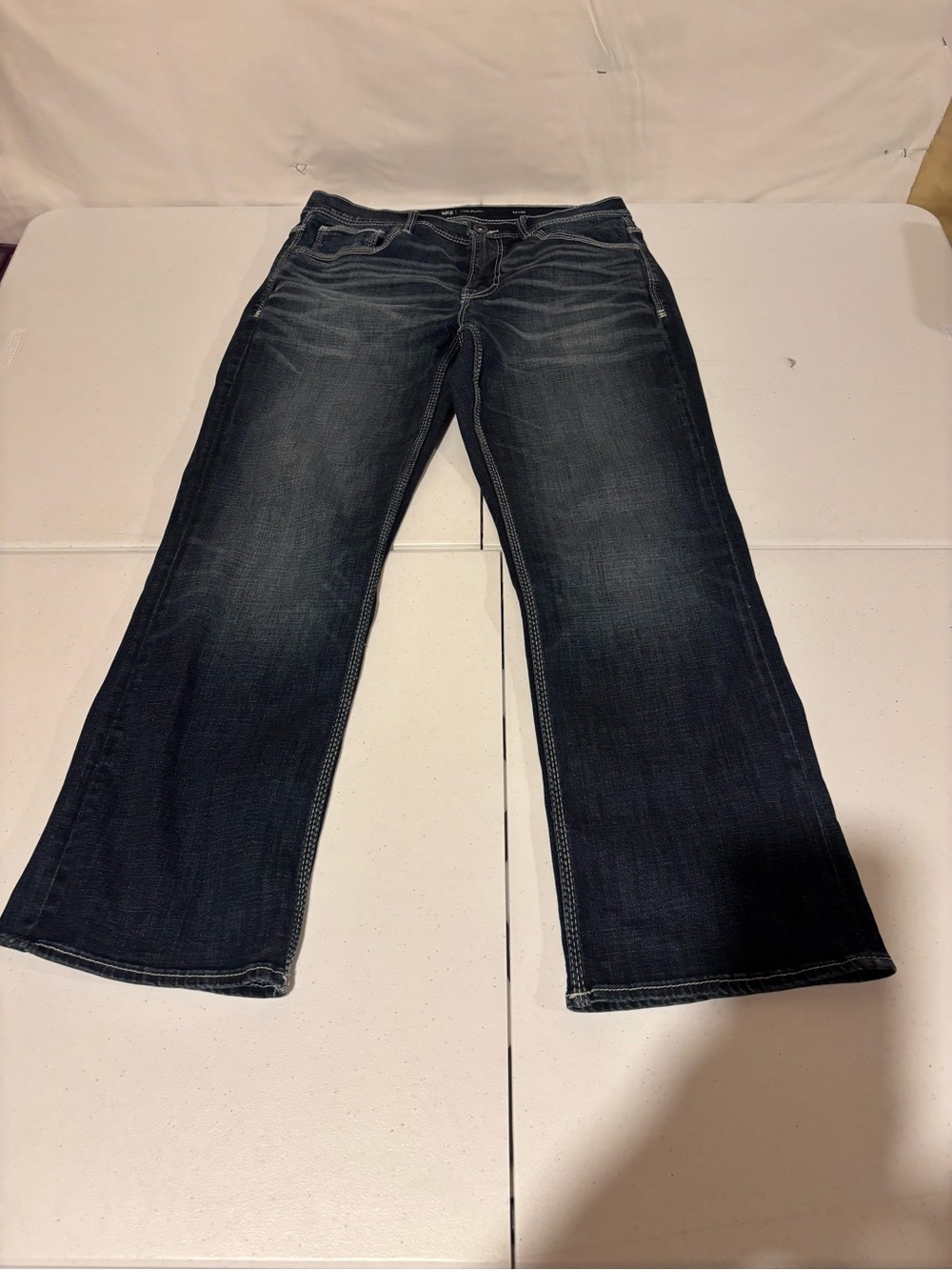 BKE Tyler Bootcut Dark Wash Blue Denim Jeans Men’s Size 32x30